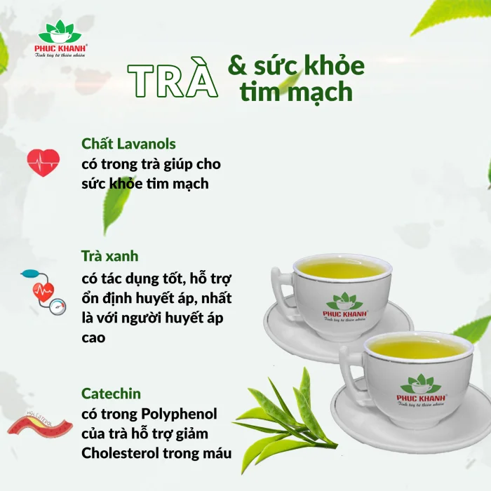 Tác dụng của trà xanh với bệnh tim mạch ít người biết